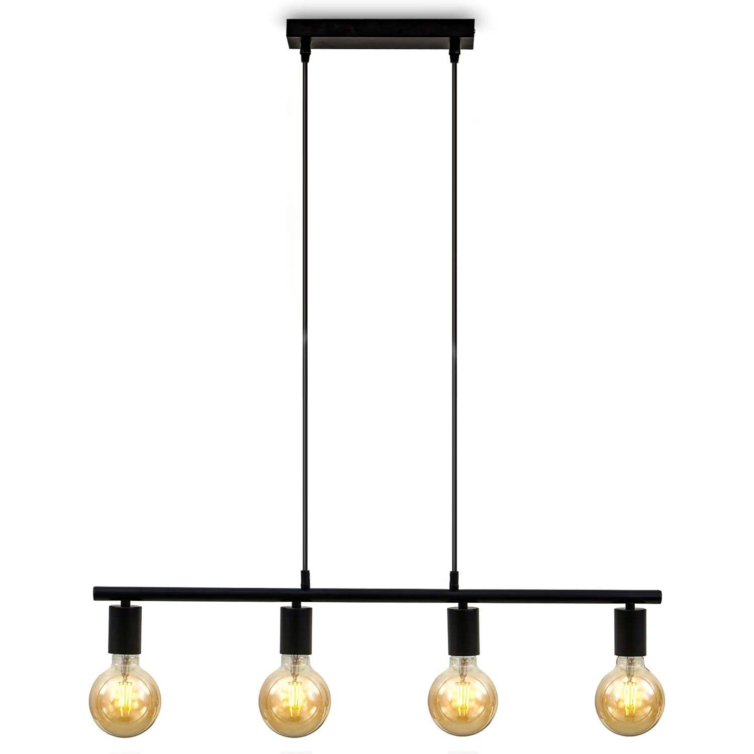 suspension industrielle 4 lampes