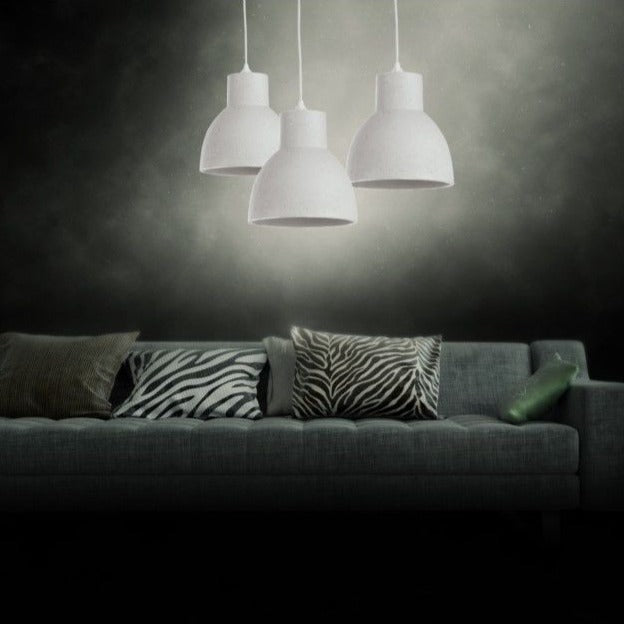 Suspension Béton Blanc