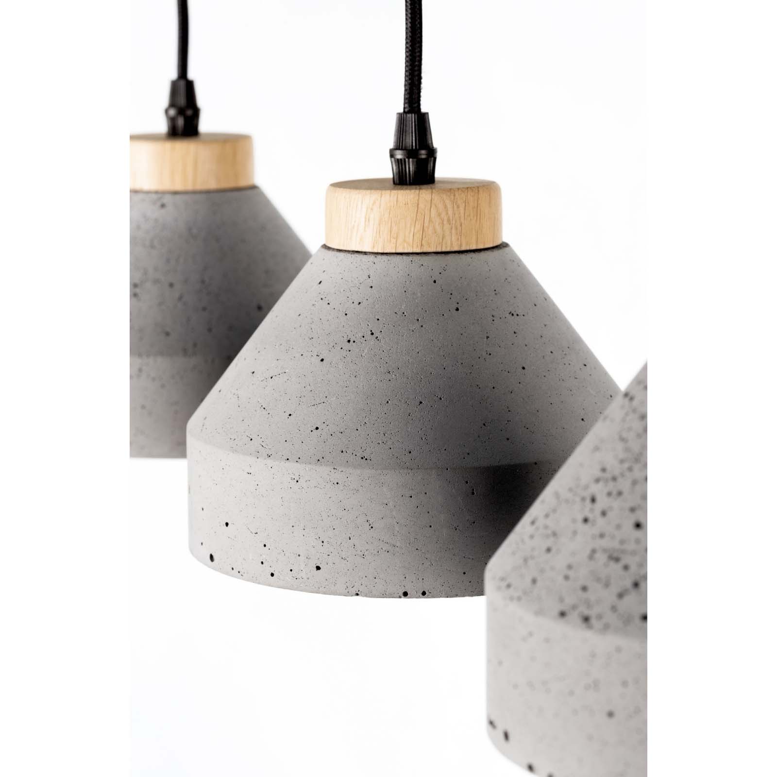 Suspension Béton et Bois