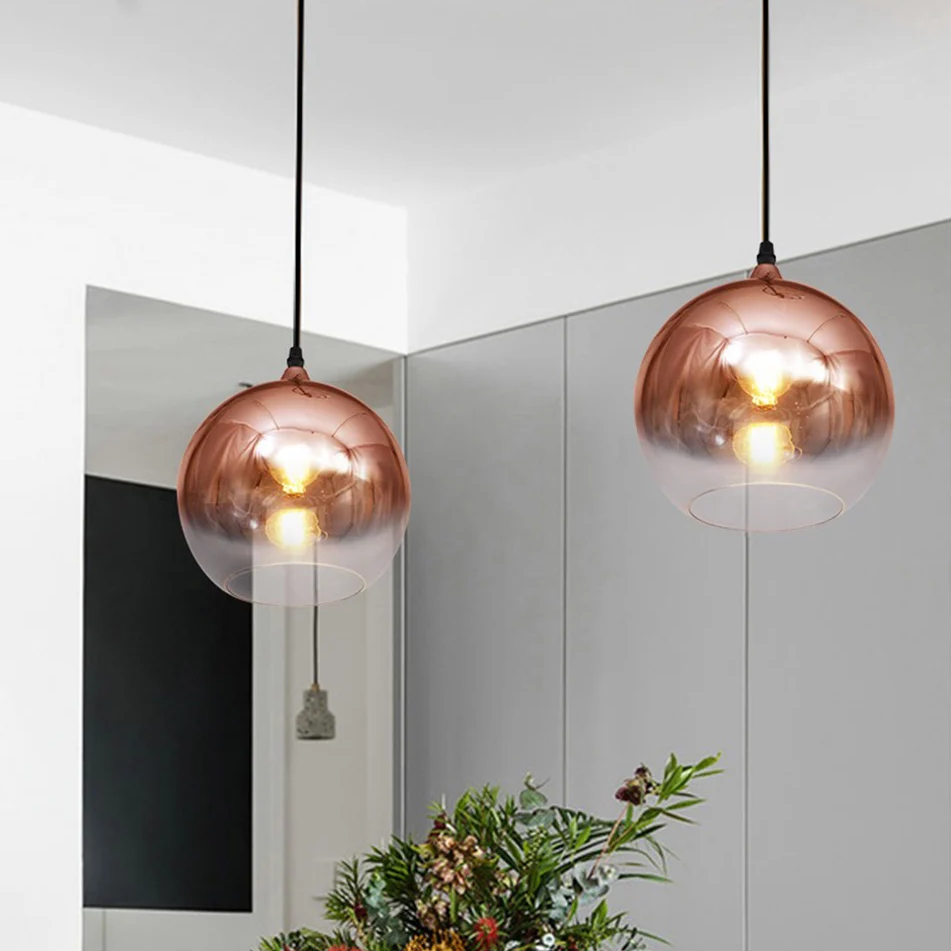 Suspension en verre moderne, lyrisa Couleur cuivre Lucande | La Redoute Suspension en verre moderne, lyrisa Couleur cuivre Lucande | La Redoute