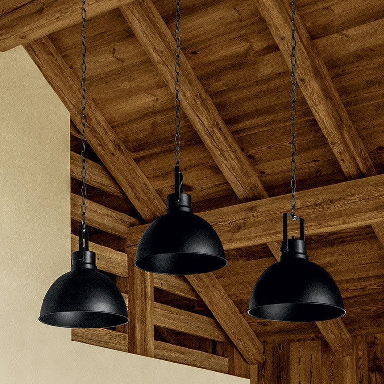 suspension cloche noire