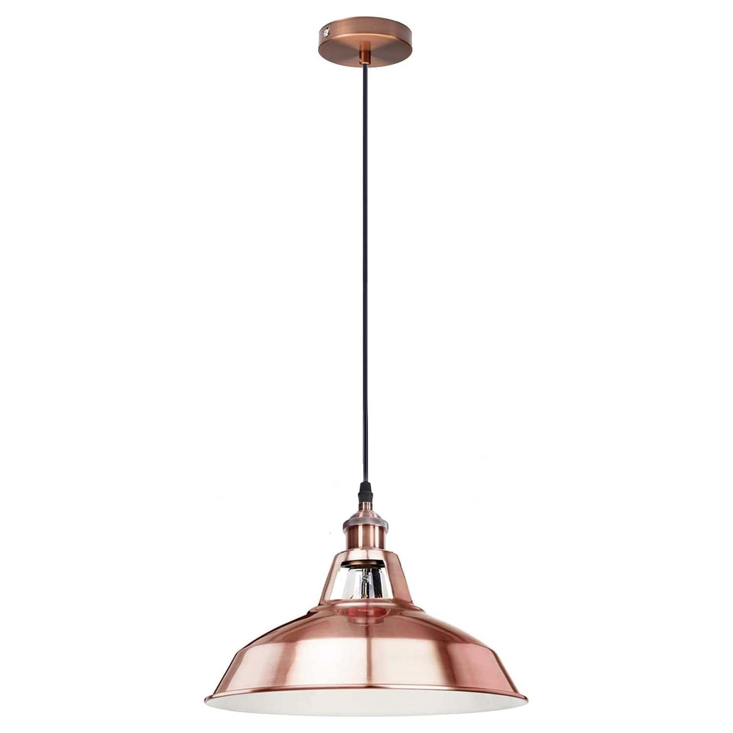 suspension metal cuivre rose