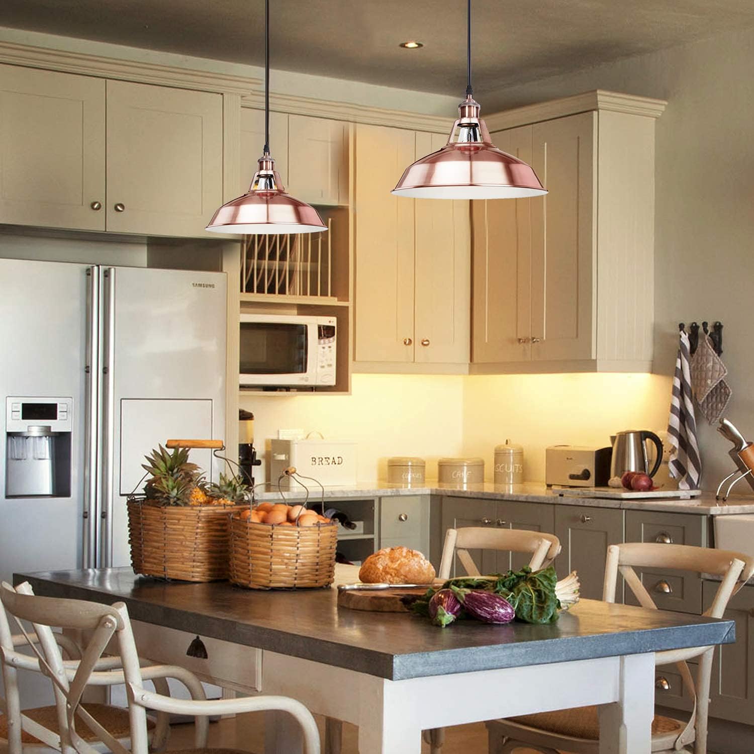 Suspension Cuivre Rose