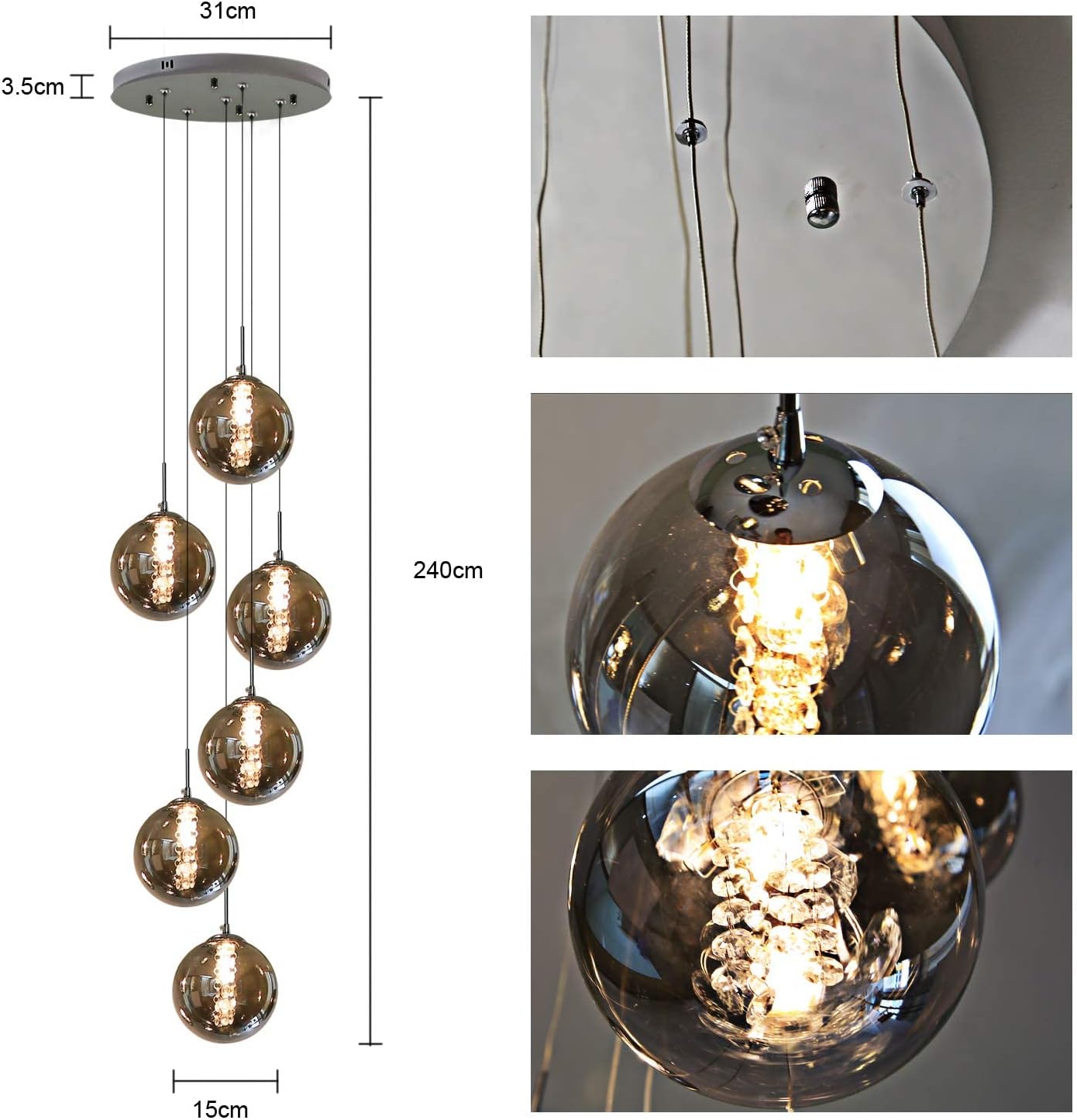 Suspension Escalier Industriel