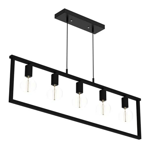 Suspension Industrielle 5 Lampes