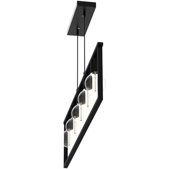 Suspension Industrielle 5 Lampes