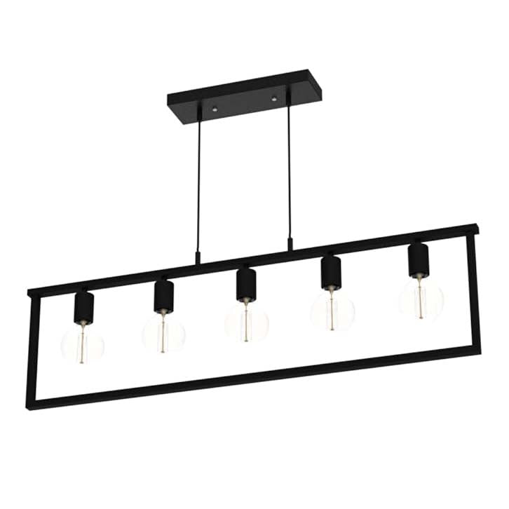 Suspension Industrielle 5 Lampes