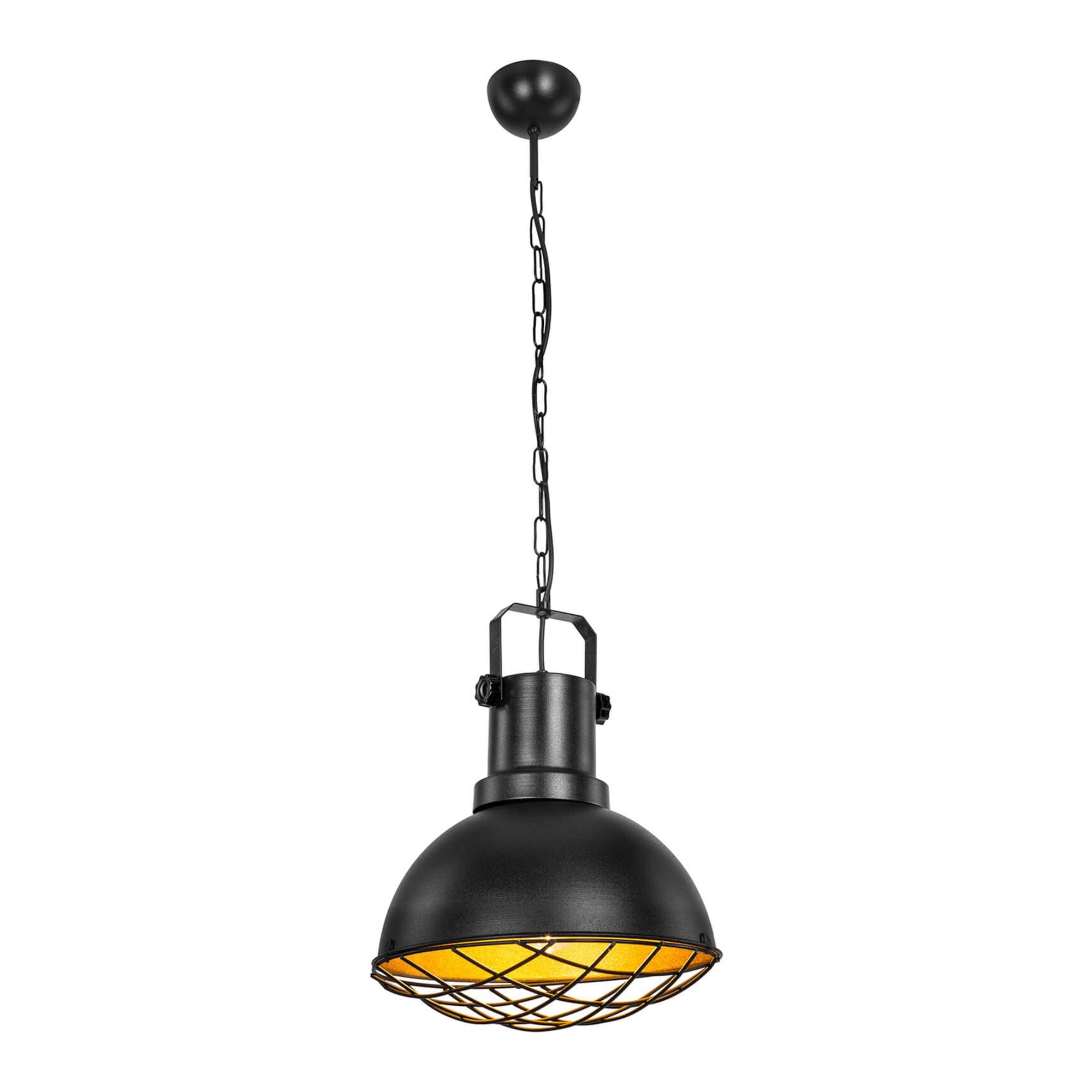 suspension luminaire industriel ancien