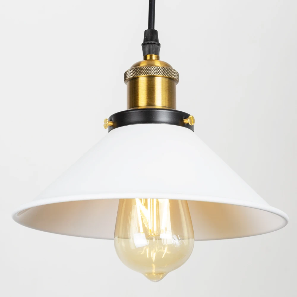 Suspension Industrielle Blanche