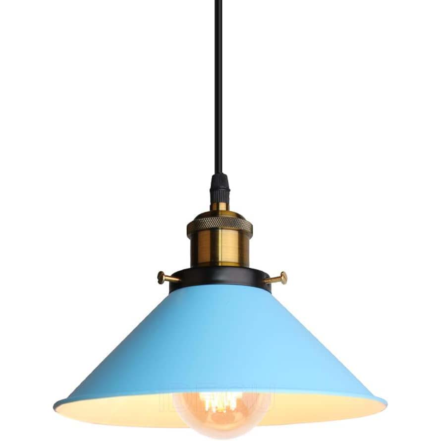 Suspension Industrielle Bleu