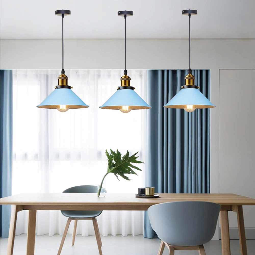 Suspension Industrielle Bleu