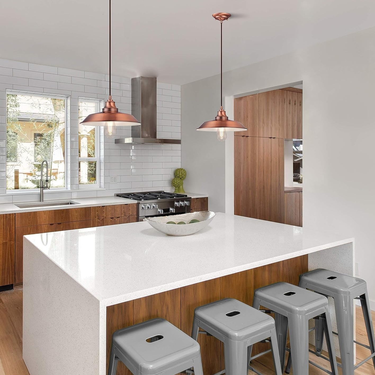 Suspension Industrielle Cuivre