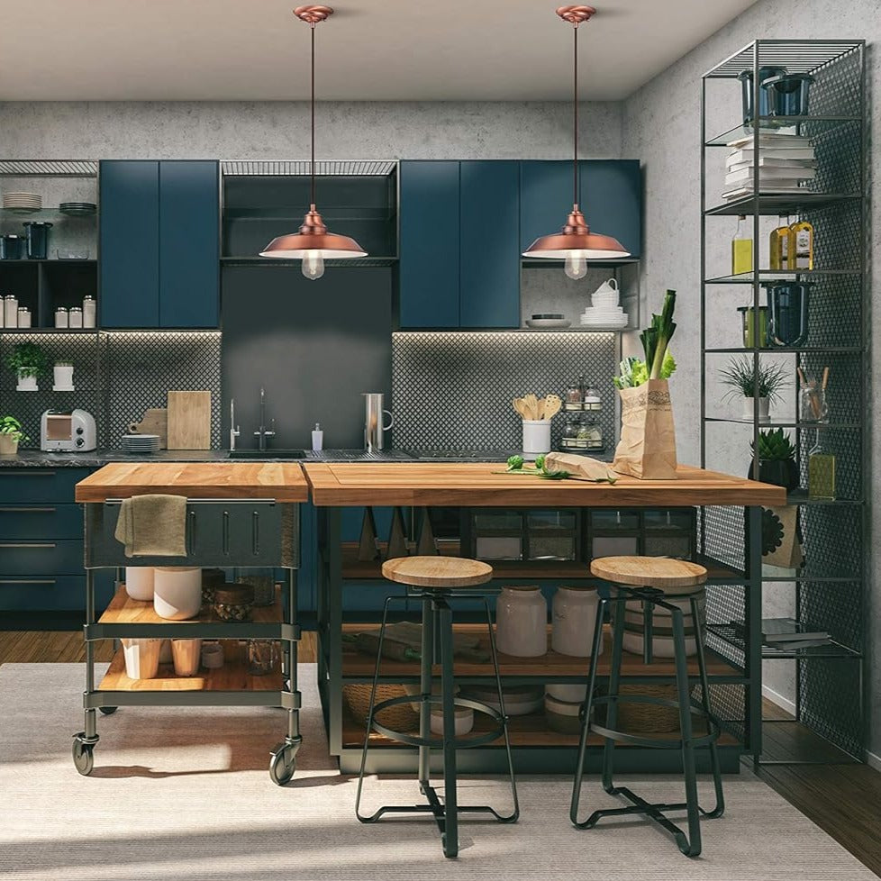 Suspension Industrielle Cuivre