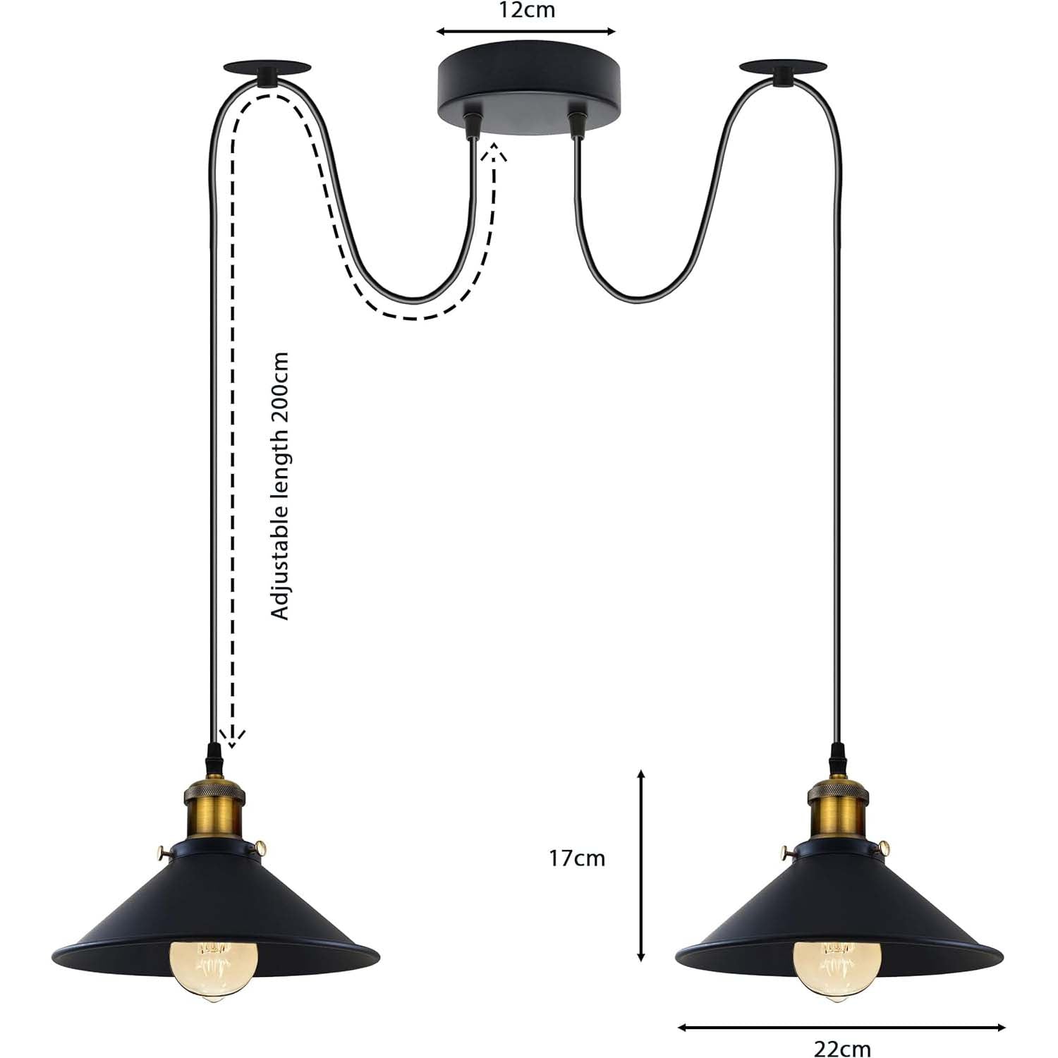 Suspension Industrielle Double