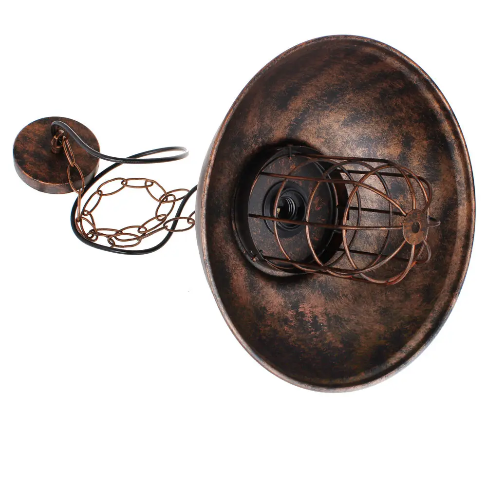 Suspension Industrielle Marron