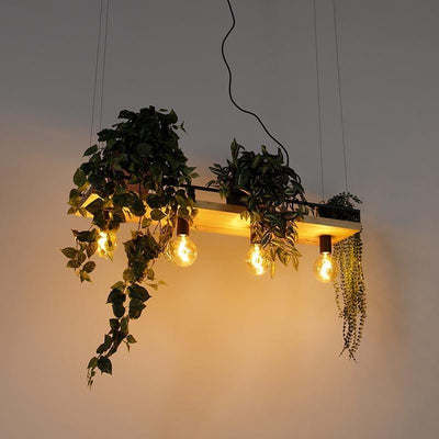 suspension luminaire plante