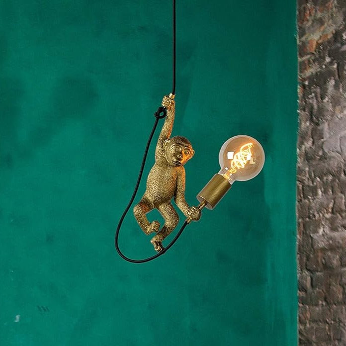 Suspension Singe Doré