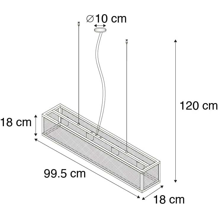 Suspension Usine Rectangle