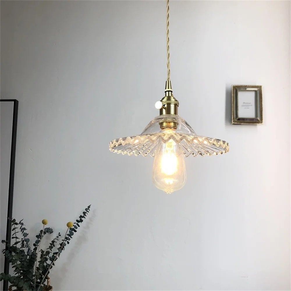 Suspension Verre et Laiton