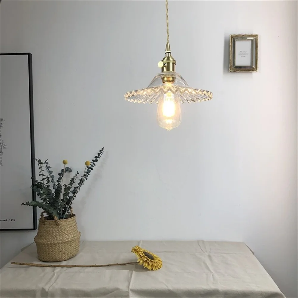 Suspension Verre et Laiton