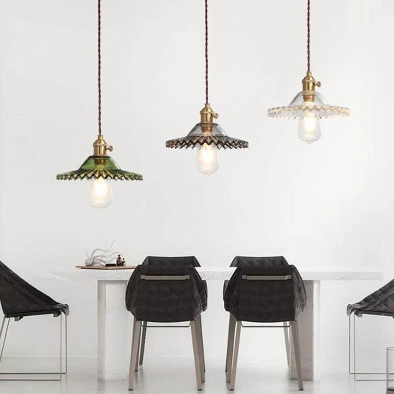 Suspension Verre et Laiton