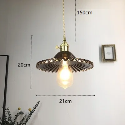 Suspension Verre et Laiton