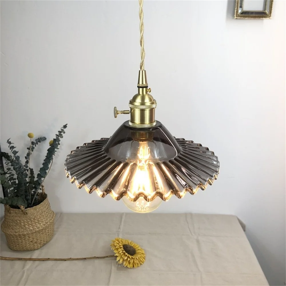 Suspension Verre et Laiton