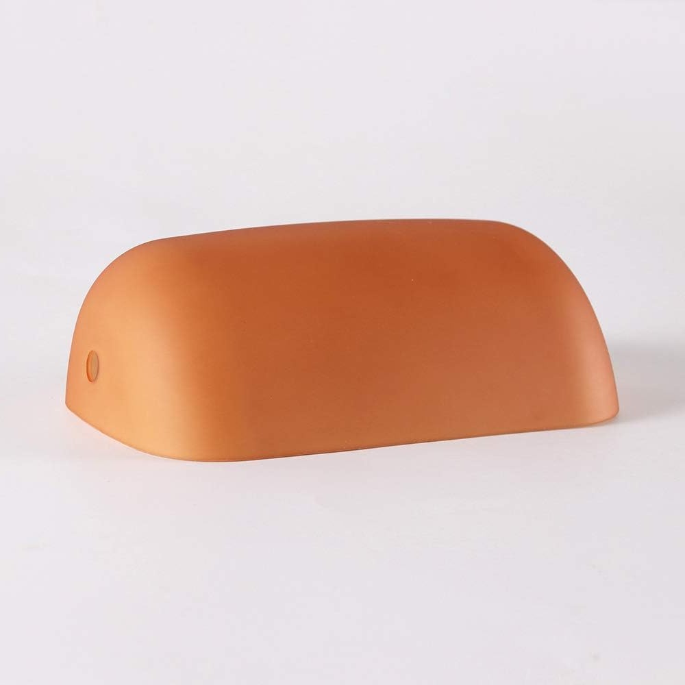 Abat Jour Orange Lampe de Banquier