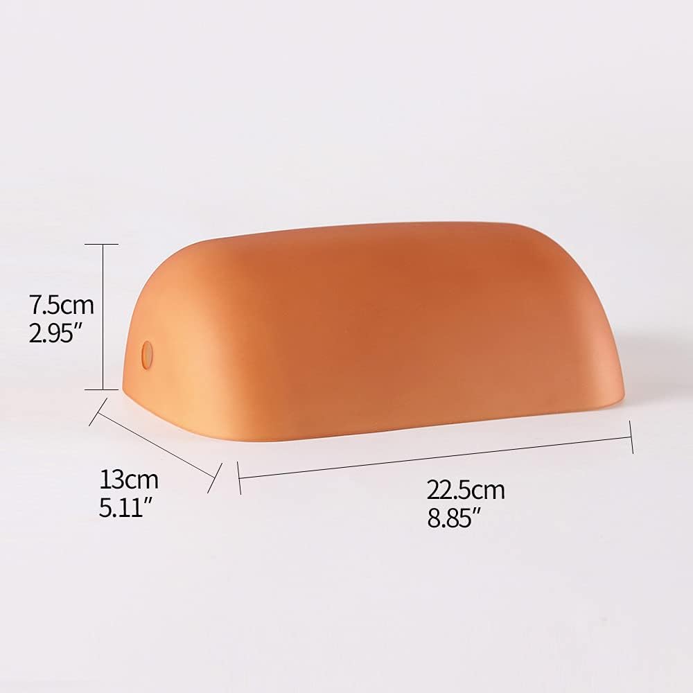 Abat Jour Orange Lampe de Banquier