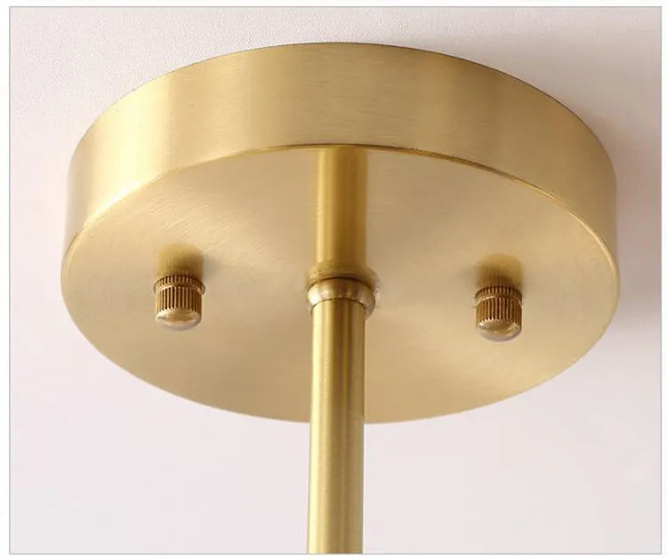 Lustre Industriel Doré