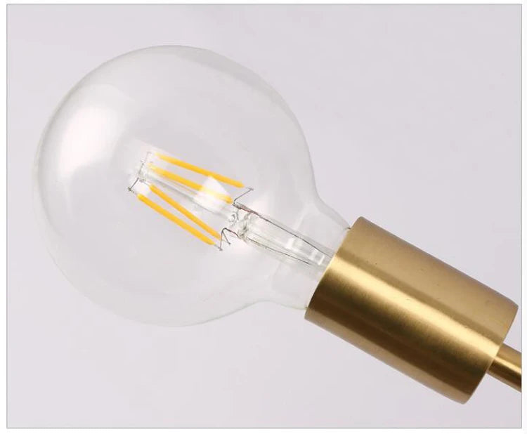 Lustre Industriel Doré