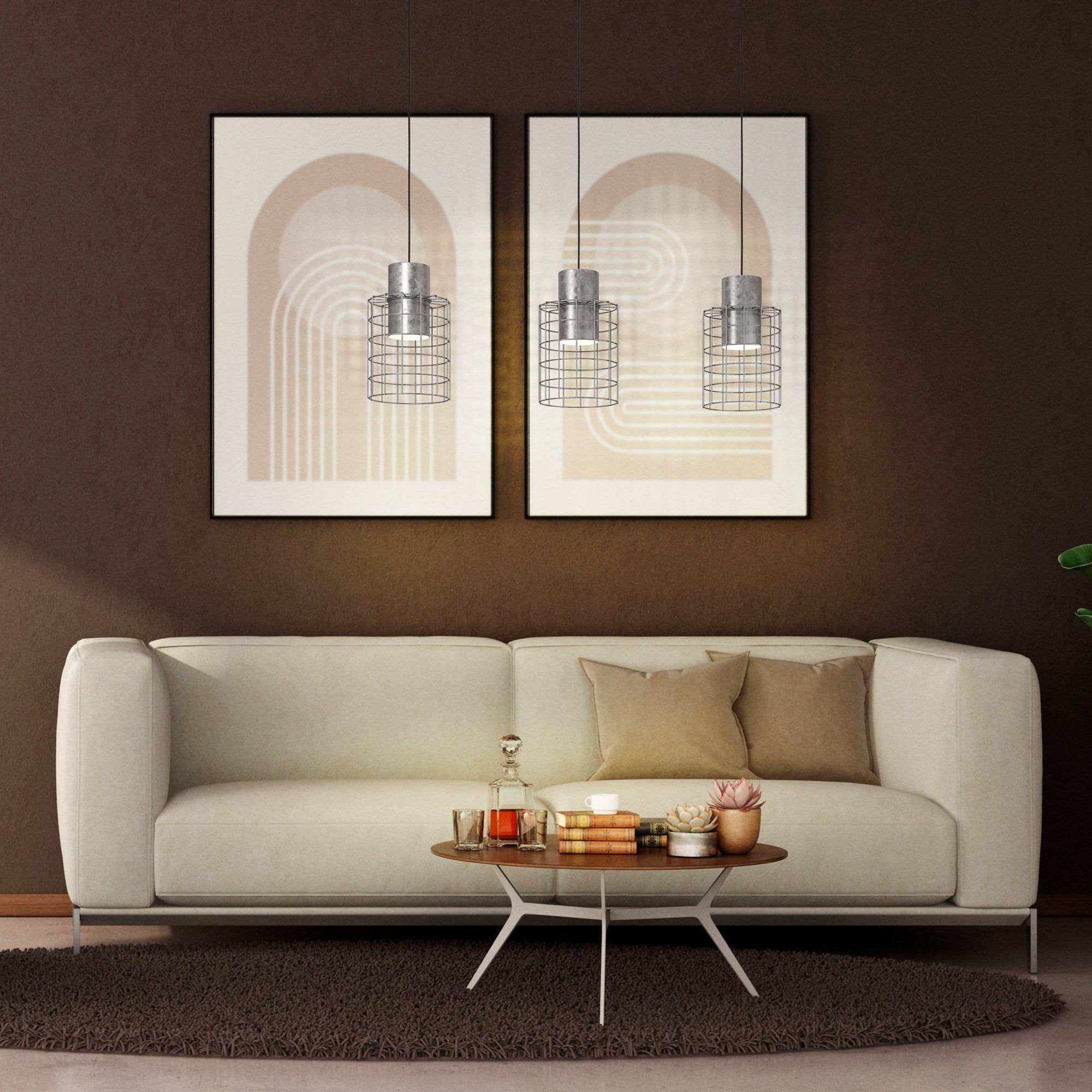 Lustre Acier Galvanisé