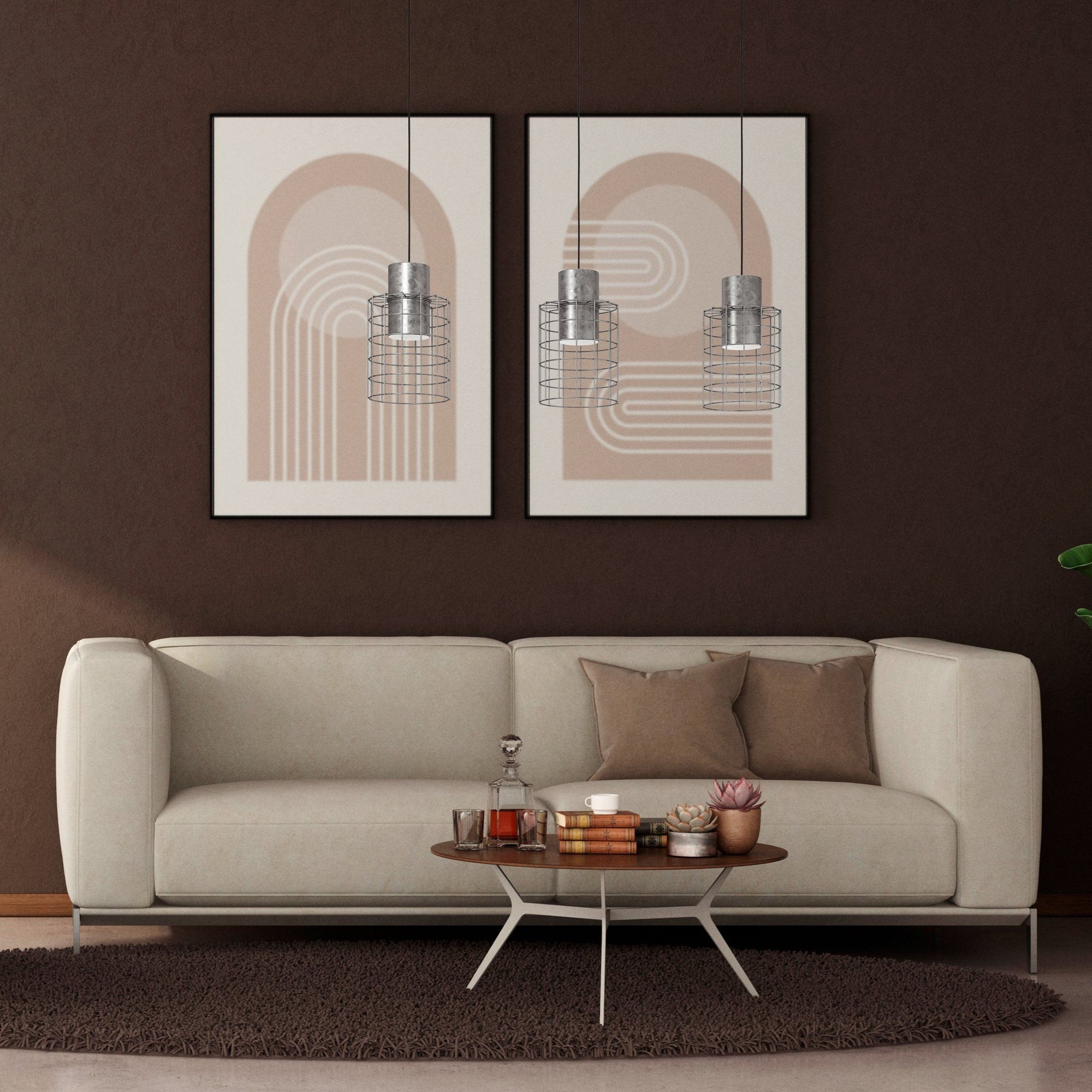 Lustre Acier Galvanisé