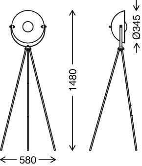 Lampadaire Industriel Moon - Limited