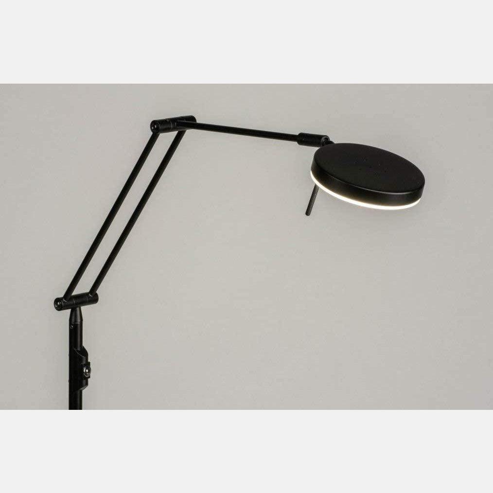 Lampadaire Industriel Noir Liseuse