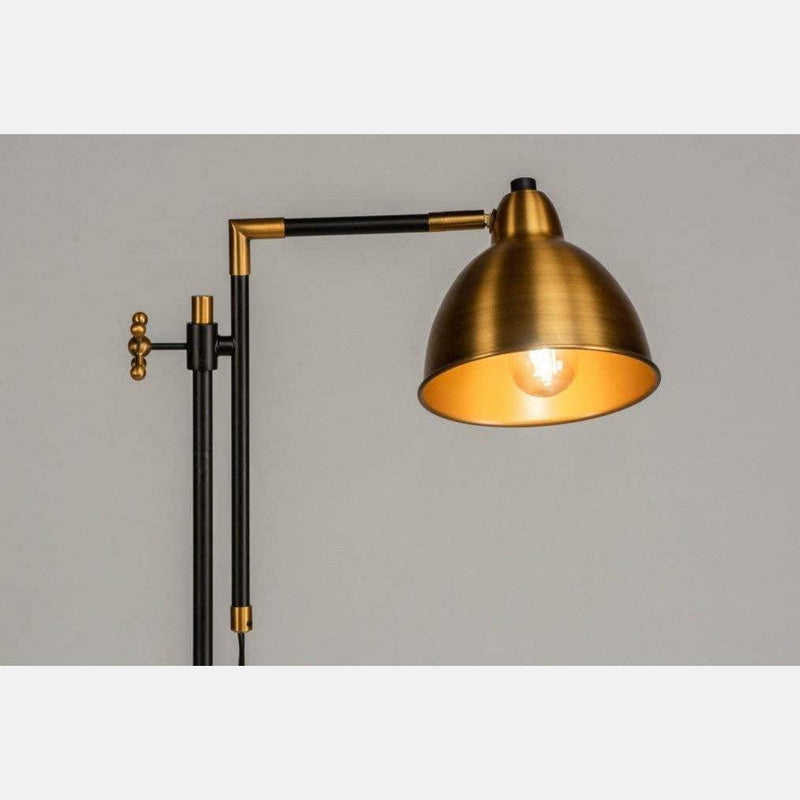 Lampadaire Salon Industriel Vintage Laiton | Mon Luminaire Industriel