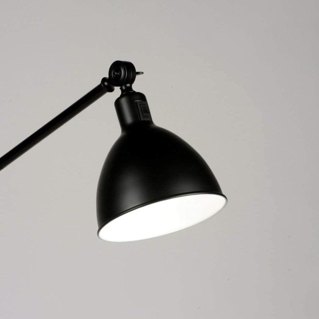 Lampadaire Industriel Noir Déporté