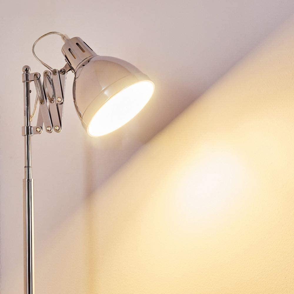 Lampadaire Salon Industriel Accordéon Chrome