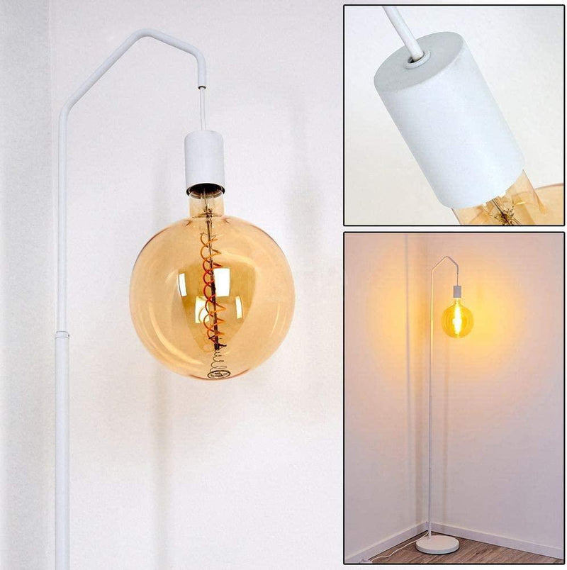 Lampe de Salon sur Pied Industrielle - Design Blanche | Mon Luminaire Industriel