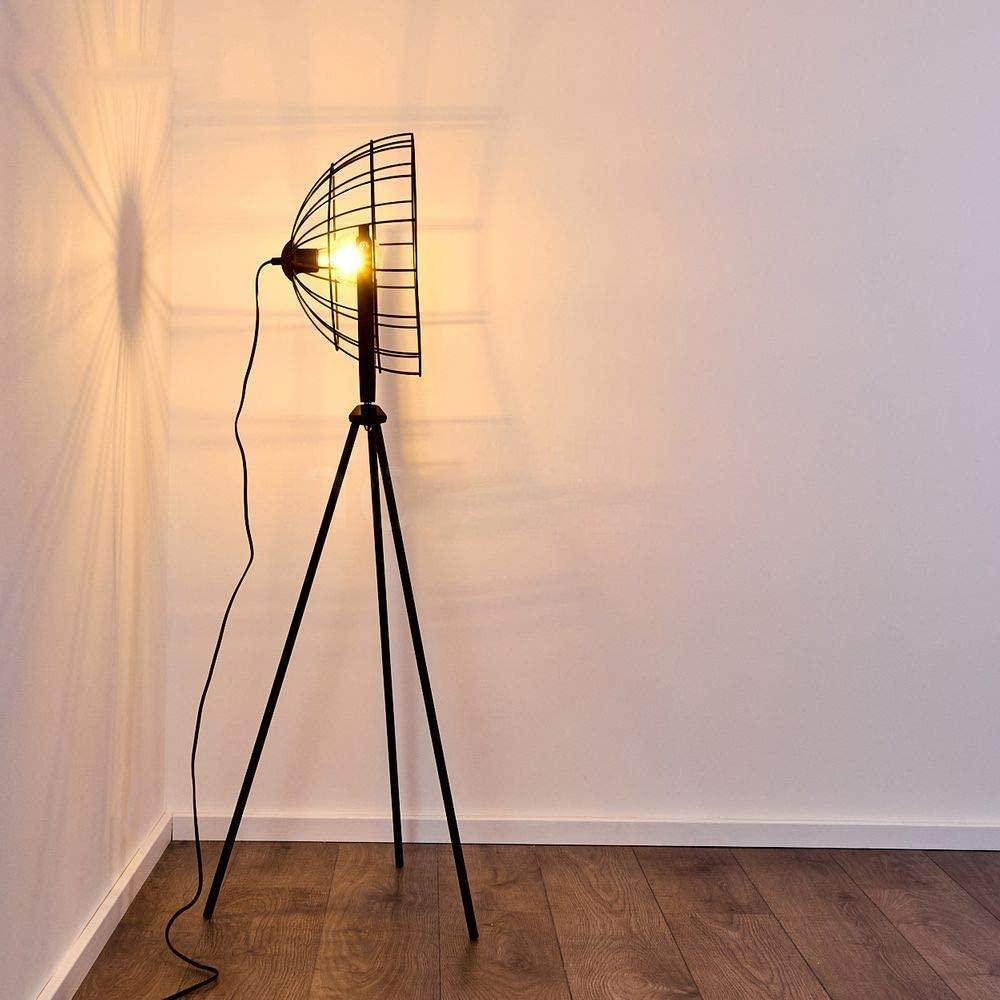 Lampadaire Trepied Industriel Moon Brut