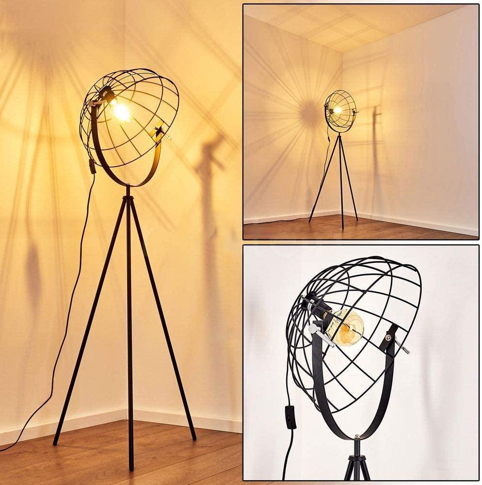Lampadaire Trepied Industriel Moon Brut XL