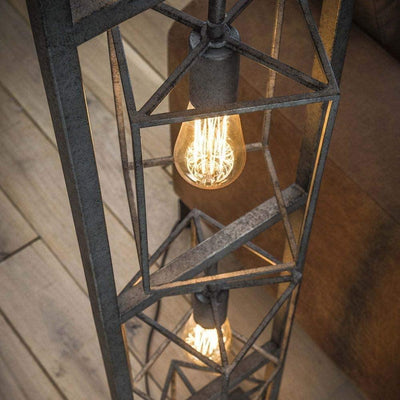 Lampadaire Salon Industriel Metal Brut