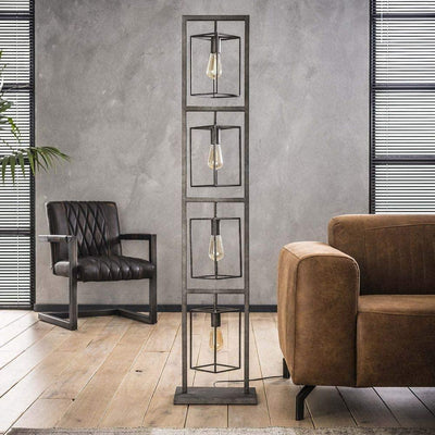 Lampadaire Salon Industriel Metal Brut