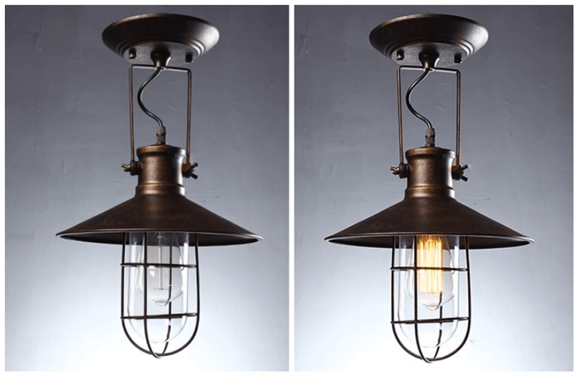 Plafonnier Ancien Industriel