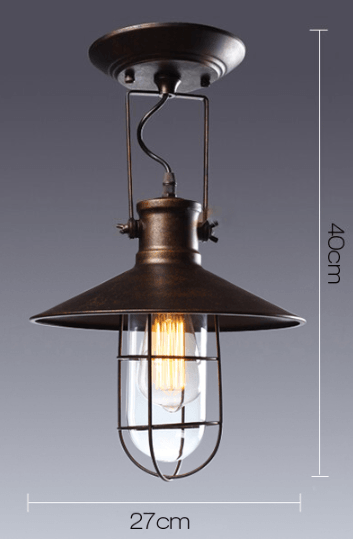 Ancien Plafonnier Industriel