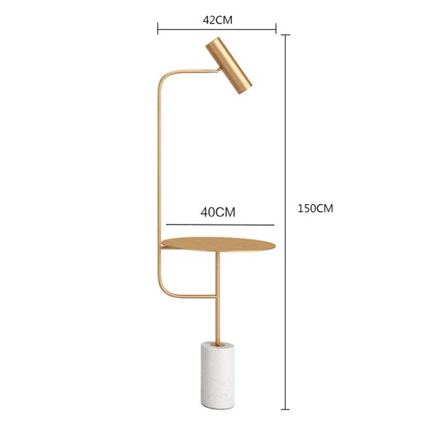 Lampadaire Salon Industriel Série Loft Gold