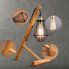 Newest Design Wood Table lamps Desk light Living Room Bedroom Decor 110-240V solid wood table lighting - lampe industrielle