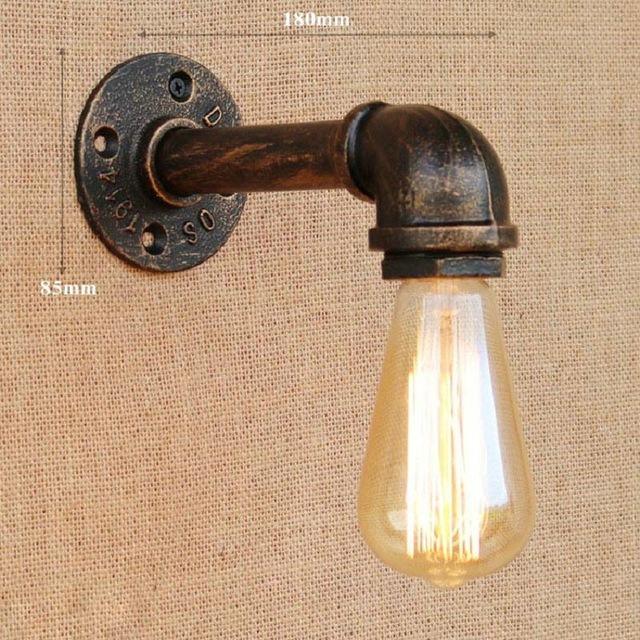 Applique Murale Industrielle Tuyau 1900 | Mon Luminaire Industriel