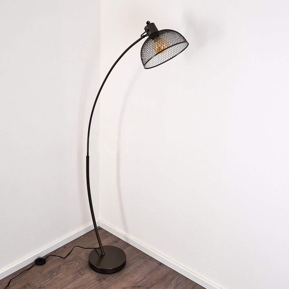 Lampadaire Industriel Noir Grillagé | Mon Luminaire Industriel