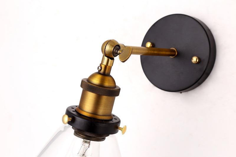 Applique Murale Industrielle en Verre 1940